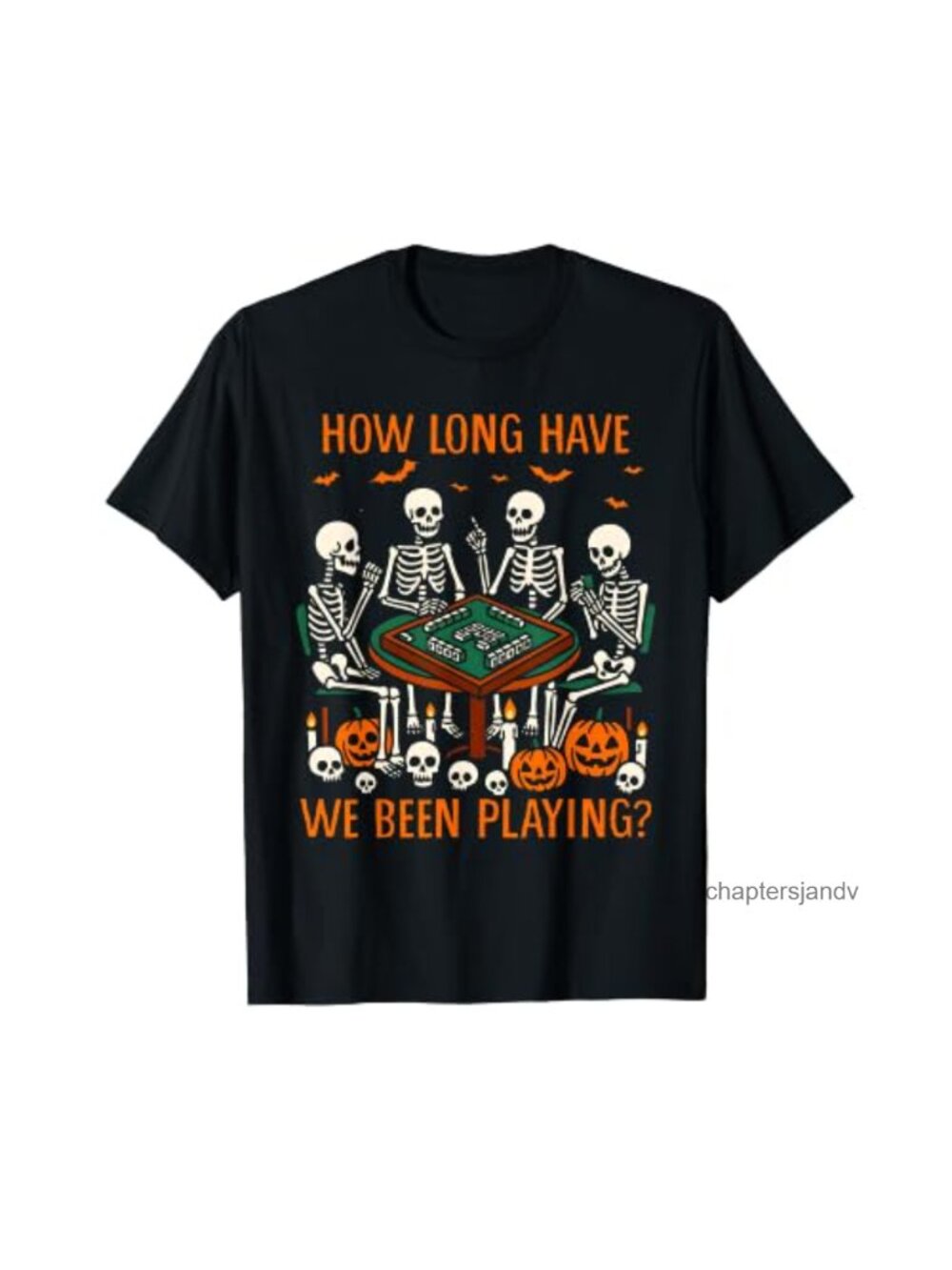 Halloween Vibes Mahjong Lover Short Sleeve Novelty T-Shirt